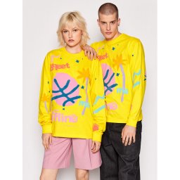 Market Hosszú ujjú Unisex Meet Me Offline 398000330 Sárga Regular Fit
