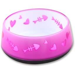 AFP-ALL-FOR-PAWS Kitty Love Bowl rózsaszín, macska etetőtál, itatótál