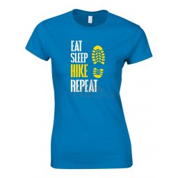 Eat, sleep, hike, repeat női póló
