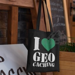 I Love Gecaching shopping bag