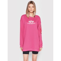 Alpha Industries Pulóver Basic 128053 Rózsaszín Oversize