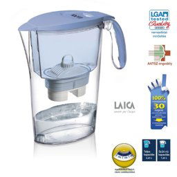 Laica Vízszűrő kancsó szűrőbetéttel Clear Line-kék J11AF