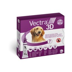 Vectra 3D L Spot-On - rácsepegtető oldat >25 - 40 kg-os kutyáknak (3x4,7 ml)