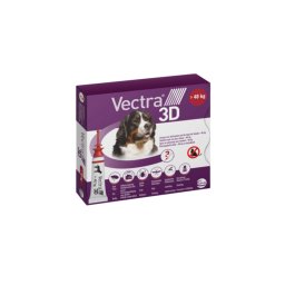 Vectra 3D XL Spot-On - rácsepegtető oldat 40 kg-nál nagyobb kutyáknak (3x8 ml)