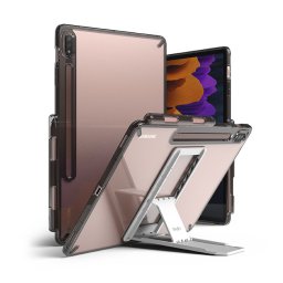 Ringke Fusion Combo Outstanding hard case Samsung Galaxy Tab S7+ állvánnyal (szürke)
