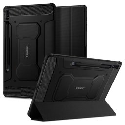 Spigen Rugged Armor "Pro" Samsung Galaxy Tab S7+ ütésálló tok (fekete)