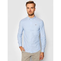 Tommy Jeans Ing Stretch Oxford DM0DM09594 Kék Slim Fit