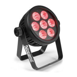 Beamz Professional BAC500 Aluminium, ProPar, 7 x 14W 1 LED diódában, RGBA-UV-CW/WW, fekete (Sky-151.329)