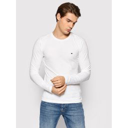 Tommy Hilfiger Hosszú ujjú MW0MW10804 Fehér Slim Fit