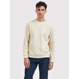 Selected Homme Pulóver Morell 16085661 Bézs Regular Fit
