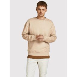Jack&Jones Pulóver Star 12208182 Bézs Regular Fit