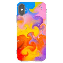 Átlátszó szilikon tok az alábbi mobiltelefonokra Apple iPhone X/XS - Bubbles