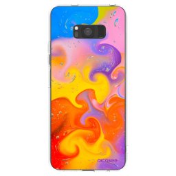 Átlátszó szilikon tok az alábbi mobiltelefonokra Samsung Galaxy S8 G950F - Bubbles