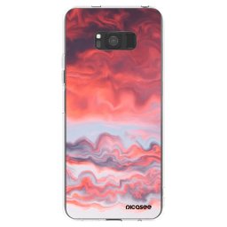 Átlátszó szilikon tok az alábbi mobiltelefonokra Samsung Galaxy S8 G950F - Sunset