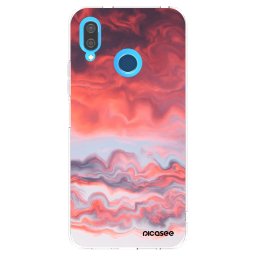 Átlátszó szilikon tok az alábbi mobiltelefonokra Huawei P20 Lite - Sunset