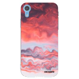 Átlátszó szilikon tok az alábbi mobiltelefonokra Apple iPhone XR - Sunset
