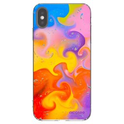 Átlátszó szilikon tok az alábbi mobiltelefonokra Apple iPhone XS Max - Bubbles