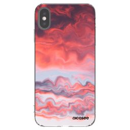 Átlátszó szilikon tok az alábbi mobiltelefonokra Apple iPhone XS Max - Sunset
