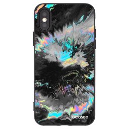 Fekete szilikon tok az alábbi mobiltelefonokra Apple iPhone X/XS - Magnetic