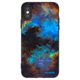 Fekete szilikon tok az alábbi mobiltelefonokra Apple iPhone X/XS - Space