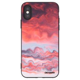 Fekete szilikon tok az alábbi mobiltelefonokra Apple iPhone X/XS - Sunset