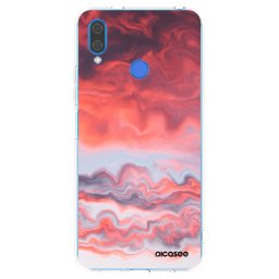 Átlátszó szilikon tok az alábbi mobiltelefonokra Huawei Nova 3 - Sunset