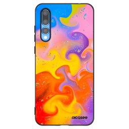 Fekete szilikon tok az alábbi mobiltelefonokra Huawei P20 Pro - Bubbles