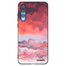 Fekete szilikon tok az alábbi mobiltelefonokra Huawei P20 Pro - Sunset