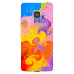 Átlátszó szilikon tok az alábbi mobiltelefonokra Samsung Galaxy S9 G960F - Bubbles