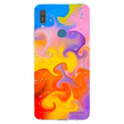 Átlátszó szilikon tok az alábbi mobiltelefonokra Huawei Y7 2019 - Bubbles