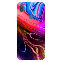 Átlátszó szilikon tok az alábbi mobiltelefonokra Huawei Y7 2019 - Electric