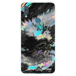 Átlátszó szilikon tok az alábbi mobiltelefonokra Huawei Y7 2019 - Magnetic