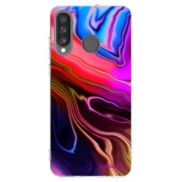 Átlátszó szilikon tok az alábbi mobiltelefonokra Huawei P30 Lite - Electric