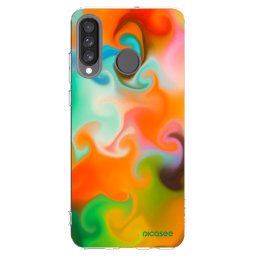 Átlátszó szilikon tok az alábbi mobiltelefonokra Huawei P30 Lite - Juice