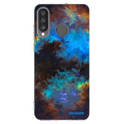 Átlátszó szilikon tok az alábbi mobiltelefonokra Huawei P30 Lite - Space