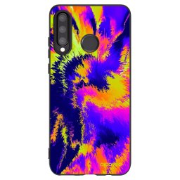 Fekete szilikon tok az alábbi mobiltelefonokra Huawei P30 Lite - Burn