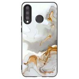 Fekete szilikon tok az alábbi mobiltelefonokra Huawei P30 Lite - Her