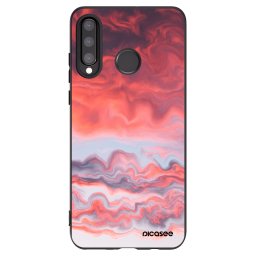 Fekete szilikon tok az alábbi mobiltelefonokra Huawei P30 Lite - Sunset