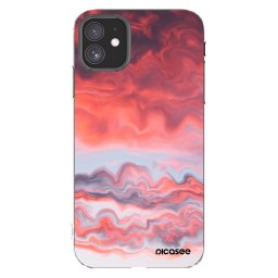 Átlátszó szilikon tok az alábbi mobiltelefonokra Apple iPhone 11 - Sunset