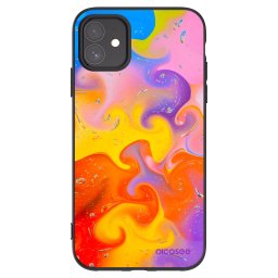 Fekete szilikon tok az alábbi mobiltelefonokra Apple iPhone 11 - Bubbles