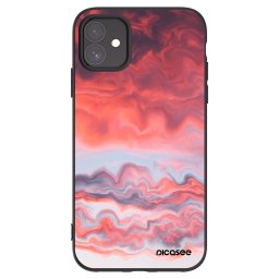 Fekete szilikon tok az alábbi mobiltelefonokra Apple iPhone 11 - Sunset