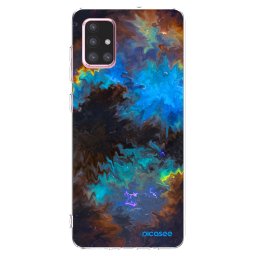 Átlátszó szilikon tok az alábbi mobiltelefonokra Samsung Galaxy A71 A715F - Space