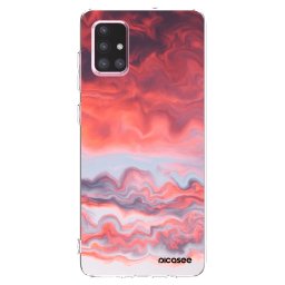 Átlátszó szilikon tok az alábbi mobiltelefonokra Samsung Galaxy A71 A715F - Sunset