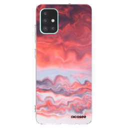 Átlátszó szilikon tok az alábbi mobiltelefonokra Samsung Galaxy A51 A515F - Sunset