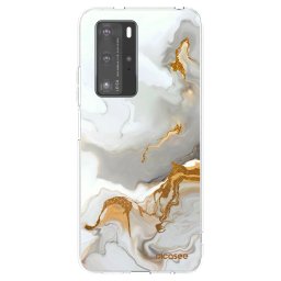 Átlátszó szilikon tok az alábbi mobiltelefonokra Huawei P40 Pro - Her