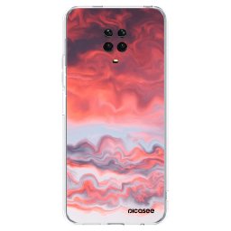 Átlátszó szilikon tok az alábbi mobiltelefonokra Xiaomi Redmi Note 9 Pro - Sunset