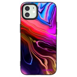 Fekete szilikon tok az alábbi mobiltelefonokra Apple iPhone 12 - Electric