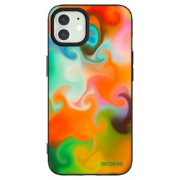 Fekete szilikon tok az alábbi mobiltelefonokra Apple iPhone 12 - Juice