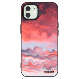 Fekete szilikon tok az alábbi mobiltelefonokra Apple iPhone 12 - Sunset