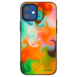Fekete szilikon tok az alábbi mobiltelefonokra Apple iPhone 12 mini - Juice